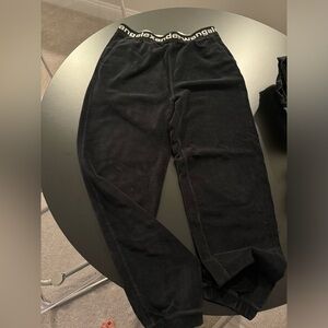 Alexander Wang corduroy logo jogger